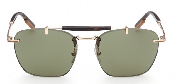 Солнцезащитные очки Ermenegildo Zegna Aviator EZ0155 032N с золотым зеркалом 59-16-140 41290₽
