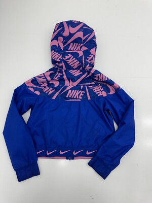 blue and pink nike jacket