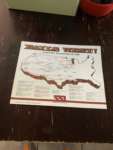 Commodore 64 Rails West Game Disk Rare Big Box - Picture 8 of 21