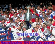 Montreal Canadiens - 1993 Stanley Cup Champions, 8x10 Team Celebration Photo