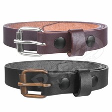 LEATHER BELT FOR KIDS (100% GENUINE) Black / Brown 18'' to 28" waist sizes