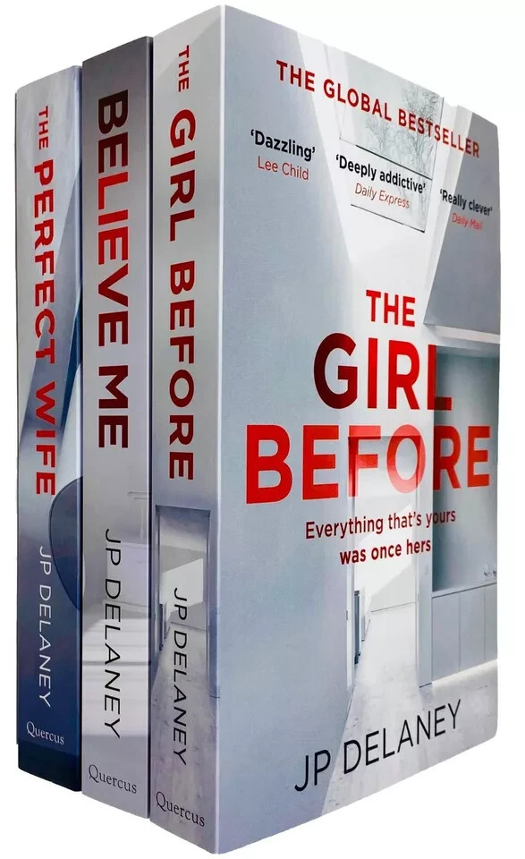 JP Delaney 3 Books Collection Set Believe Me, Perfect Wife, Girl Before