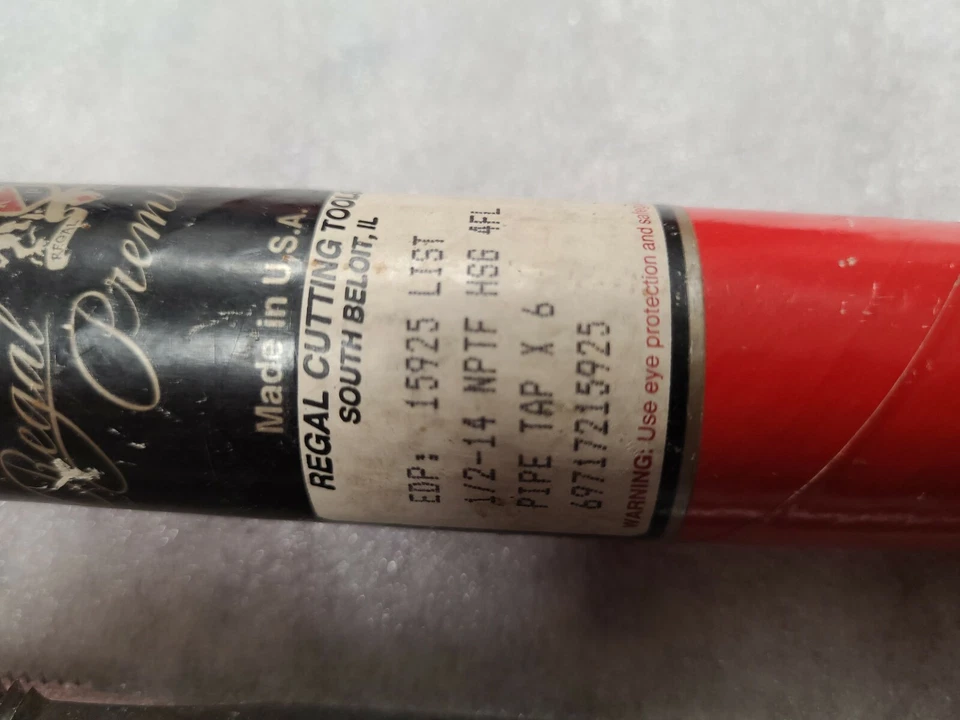 Regal Premium Pipe Tap 1/2"-14 NPTF 4FL FREE SHIPPING  - Image 3 of 3
