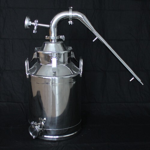 3 inch stainless steel pot still - 8 gallon boiler - 304 SS - Home Distillery