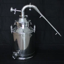 3 inch stainless steel pot still - 8 gallon boiler - 304 SS - Home Distillery