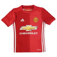 Adidas Manchester United Home Shirt 2016 2017 Junior Boys 9-10 Years Adidas Manchester United Home Shirt 2016 2017 Junior Boys 9-10 Years