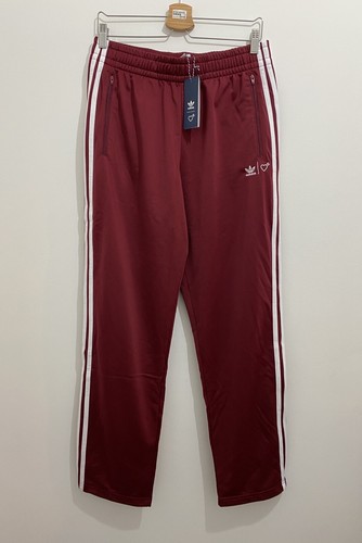 ADI-Firebird Track Pants Burgundy White 