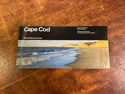 Vintage 1997 Cape Cod Official Map & Guide Massachusetts National Park Service ￼