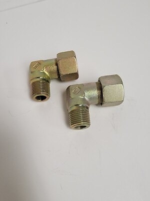 VOSS FRG S16 CARBON STEEL 90 DEGREE ELBOW FITTING. 1/2'' MALE x 5/8'' FEMALE. LOT 