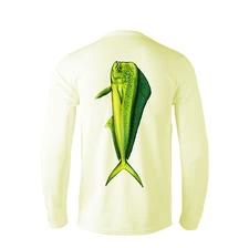 Performance Fishing Shirt UPF Moisture Long Sleeve Microfiber Mahi