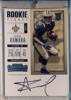 ALVIN KAMARA - 2017 Contenders Rookie Ticket SP AUTO - New