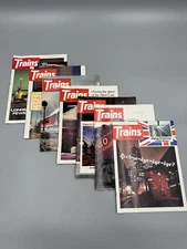 Trains The Magazine Of Railroading 1975 January-July Lot Of 7 Vintage