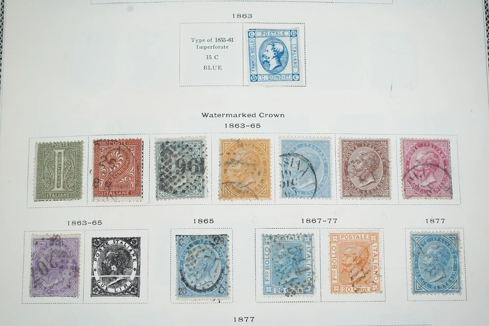 ITALY 1860s-1970s COLLECTION OF 1,600+ STAMPS MINT & USED EST. C.V. $1,250+ - Image 2 of 4