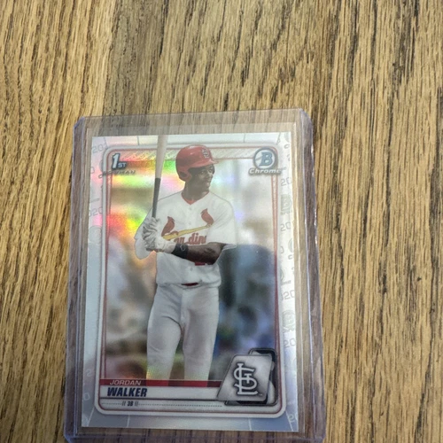 2020 1st Bowman Draft Chrome Refractor Prospect Jordan Walker Rookie RC