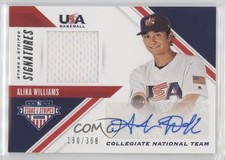 2020 USA Baseball Stars & Stripes Signatures Alika Williams (Blue Ink) Auto 03j5