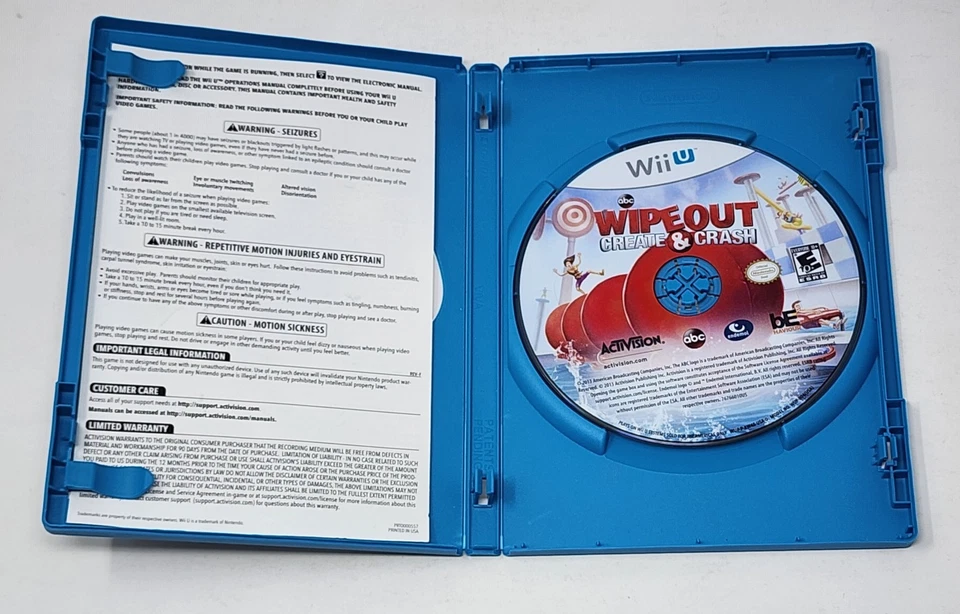 Wipeout Create & Crash (Nintendo Wii U) Disc & Case Only - Tested - Image 3 of 4