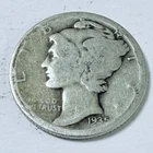 1935 10C Mercury Silver Dime - 90% Silver  Circulated Coin Free Shipping #8332
