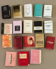 18 Pack Women's Designer Fragrance Sample Vials Travel Size Perfume Lot. L@@K!