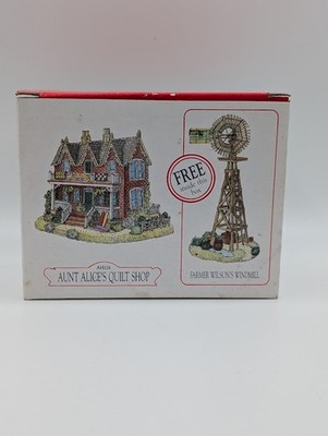 Vtg Liberty Falls Aunt Alice's Quilt Shop/Farmer Wilson's Windmill AH126 - 1997