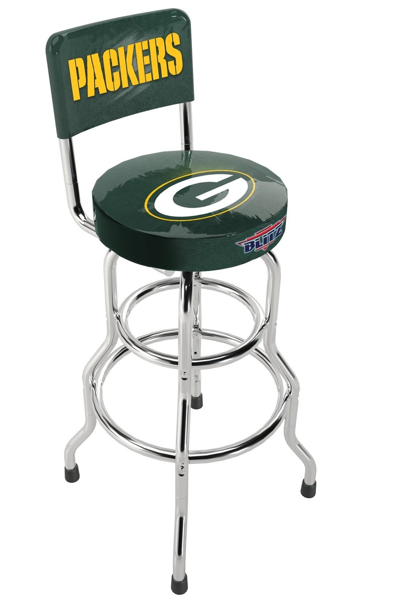 Green Bay Packers NFL Blitz High Back Adjustable Swivel Stool, View 5