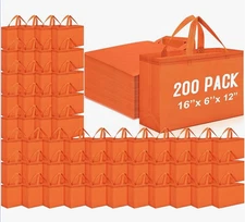 Windyun Reusable Grocery Bags Large Non Woven Shopping Bags with Handles Foldabl