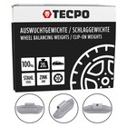 100x TECPO SCHLAGGEWICHTE für STAHLFELGEN 20g ZINK AUSWUCHTGEWICHT SCHLAGGEWICHT