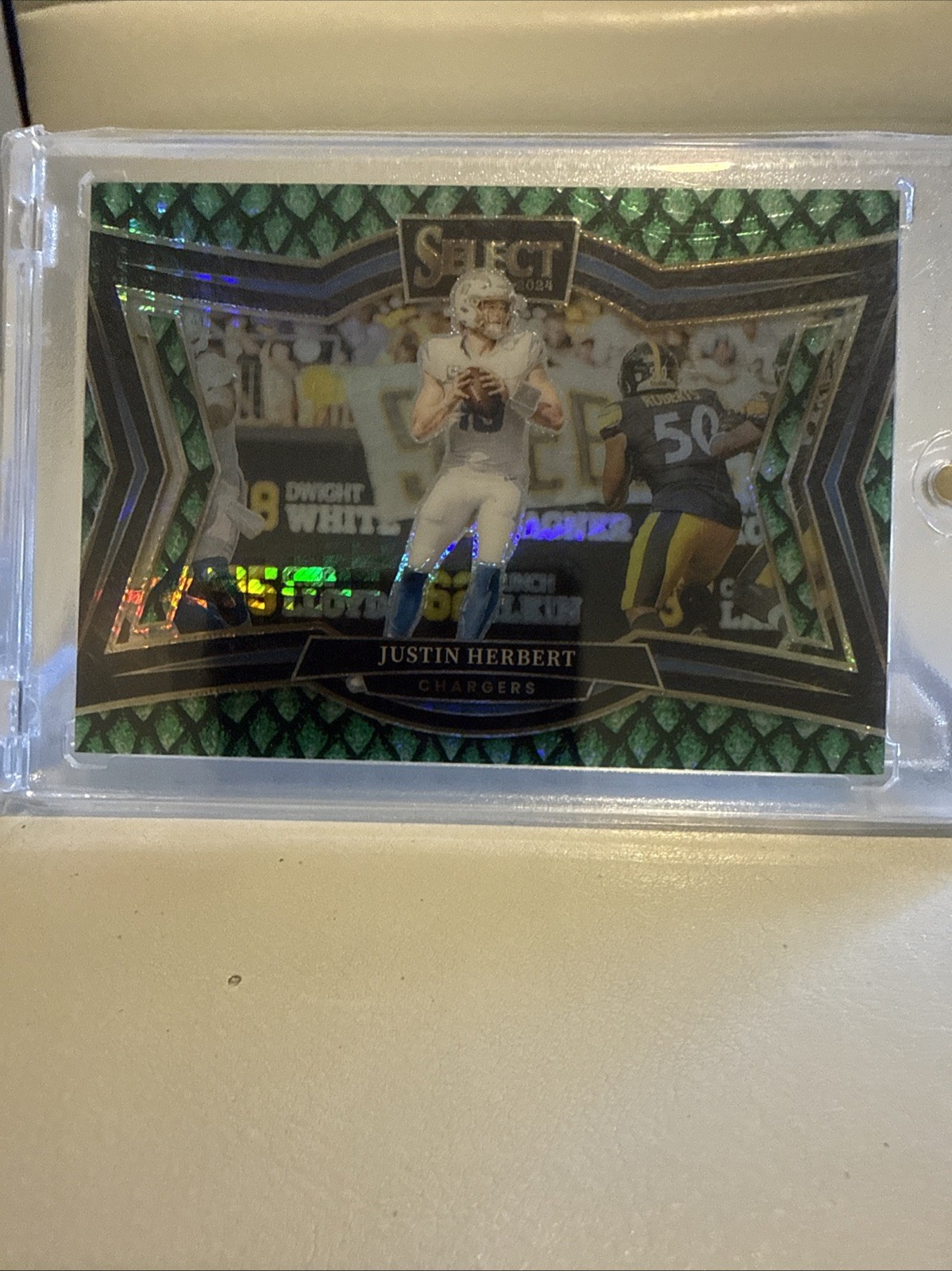 2024 Panini Select - Field Level Justin Herbert #461 Dragon Scale 69/70