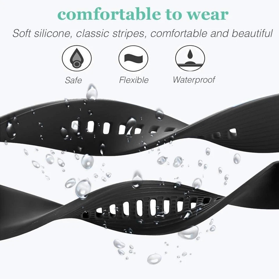 HSWAI Compatible con Reloj Samsung Galaxy 46mm Bandas/Engranaje S3 01#negro Foto 4 de 4