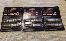 Rare Pack Bosch 4505 Platinum Fusion Spark Plugs - New Unopened Package Lot Of 3