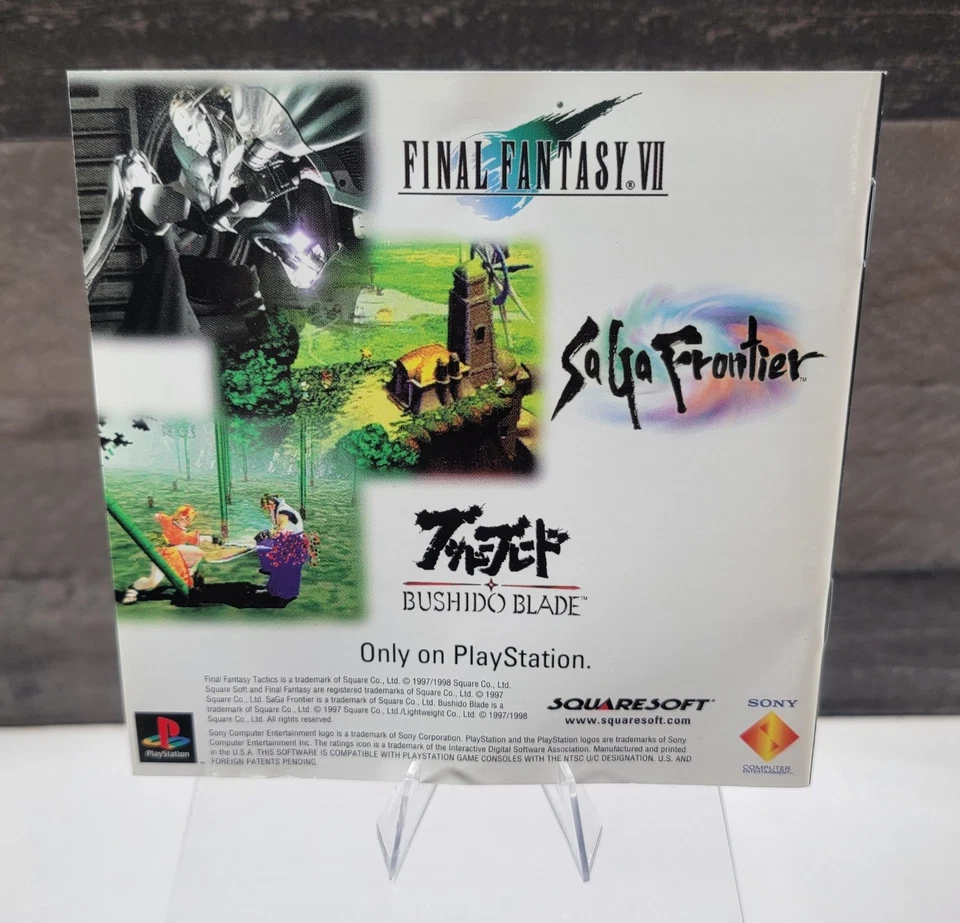 Final Fantasy Tactics PS1 Sony PlayStation 1 CIB Complete Black Label Tested - Image 3 of 4