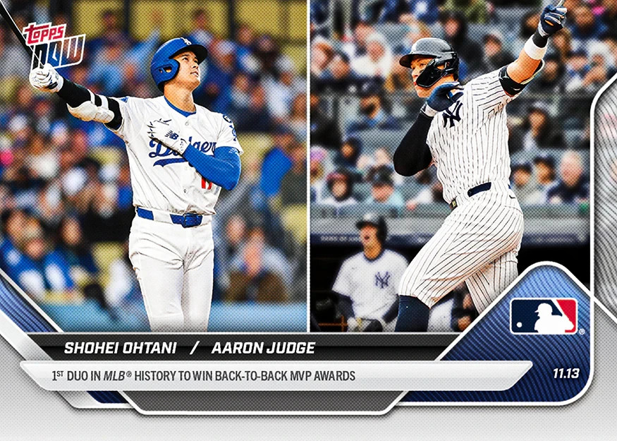 Shohei Ohtani / Aaron Judge - 2025 MLB Topps NOW - Card OS-9 - MVP