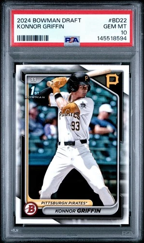 2024 Bowman Draft Konnor Griffin Bowman 1st #BD-22 Pittsburgh Pirates PSA 10
