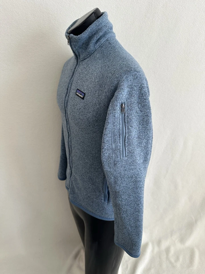 Suéter Patagonia Para Mujer Mediano Mejor Dulce Cremallera Completa Chaqueta Azul LEER* Foto 2 de 4