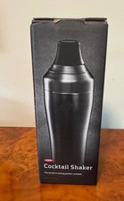 OXO Williams Sonoma Double Wall Insulated Cocktail Shaker Black Steel 16oz NIB