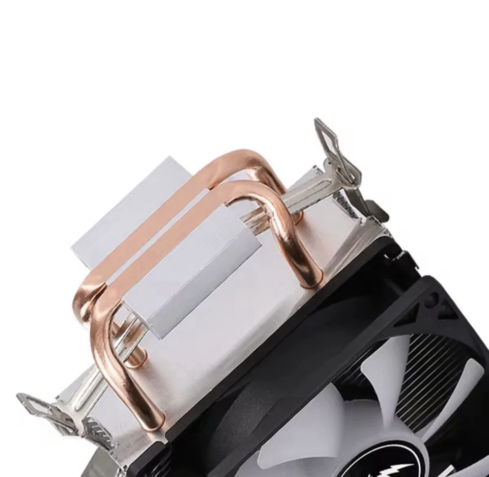 QiuzAim Black RGB CPU Air Cooler 90mm 4 Heat Pipes Quiet for Intel LGA AM4 AM5 - Image 4 of 4