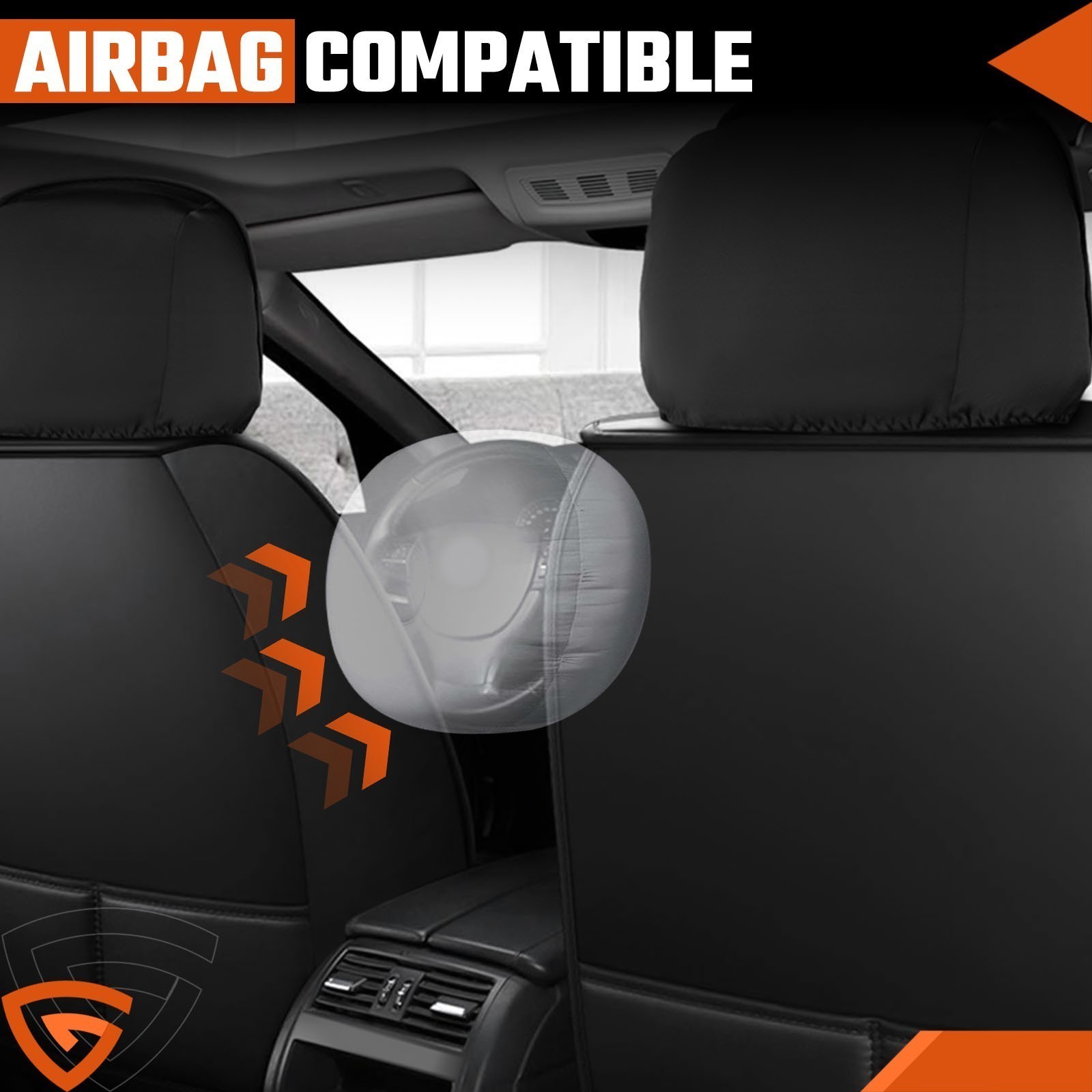 Leather Car Seat Covers For Dodge Ram 2500 5-Seats 5-Seats Leather Front Rear