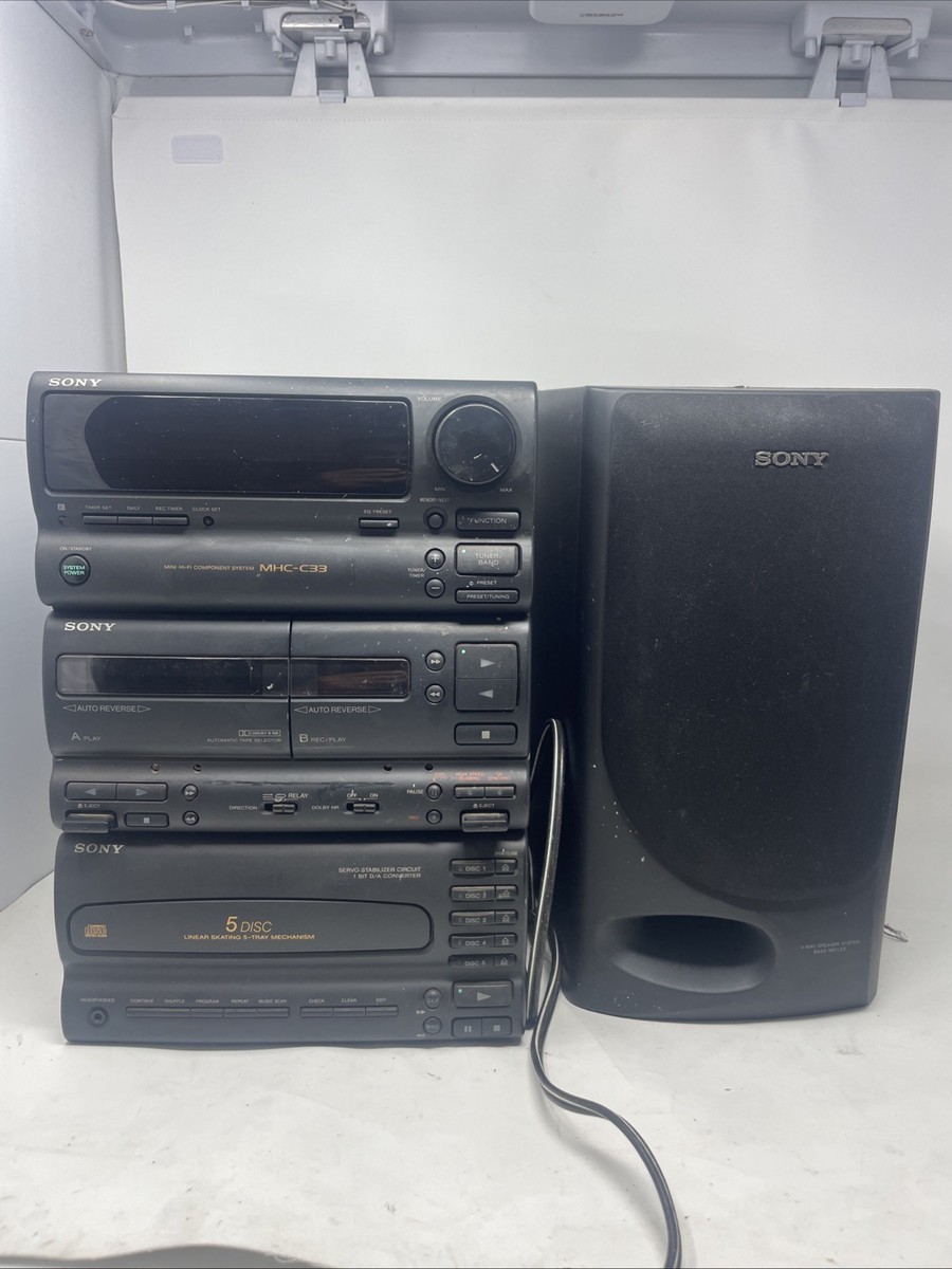 SONY MHC-C33 Hi-Fi Radio And Cassette Works, Cd Not Working W/ One