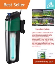 75 Gallon Capacity Submersible UV Filter for Freshwater Saltwater Aquariums