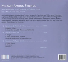 MOZART AMONG FRIENDS NEW CD