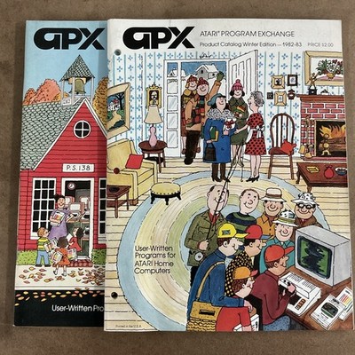 Atari Program Exchange Product Software Catalog 1982 APX Lot Of 2