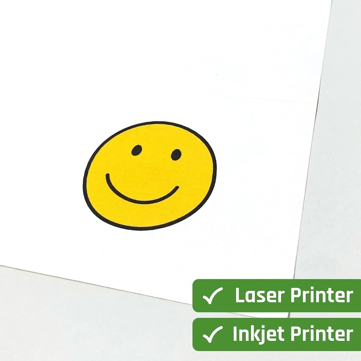 TownStix 25 Feuilles Papier Autocollant A4 Mat pour Imprimante Jet d'Encre et