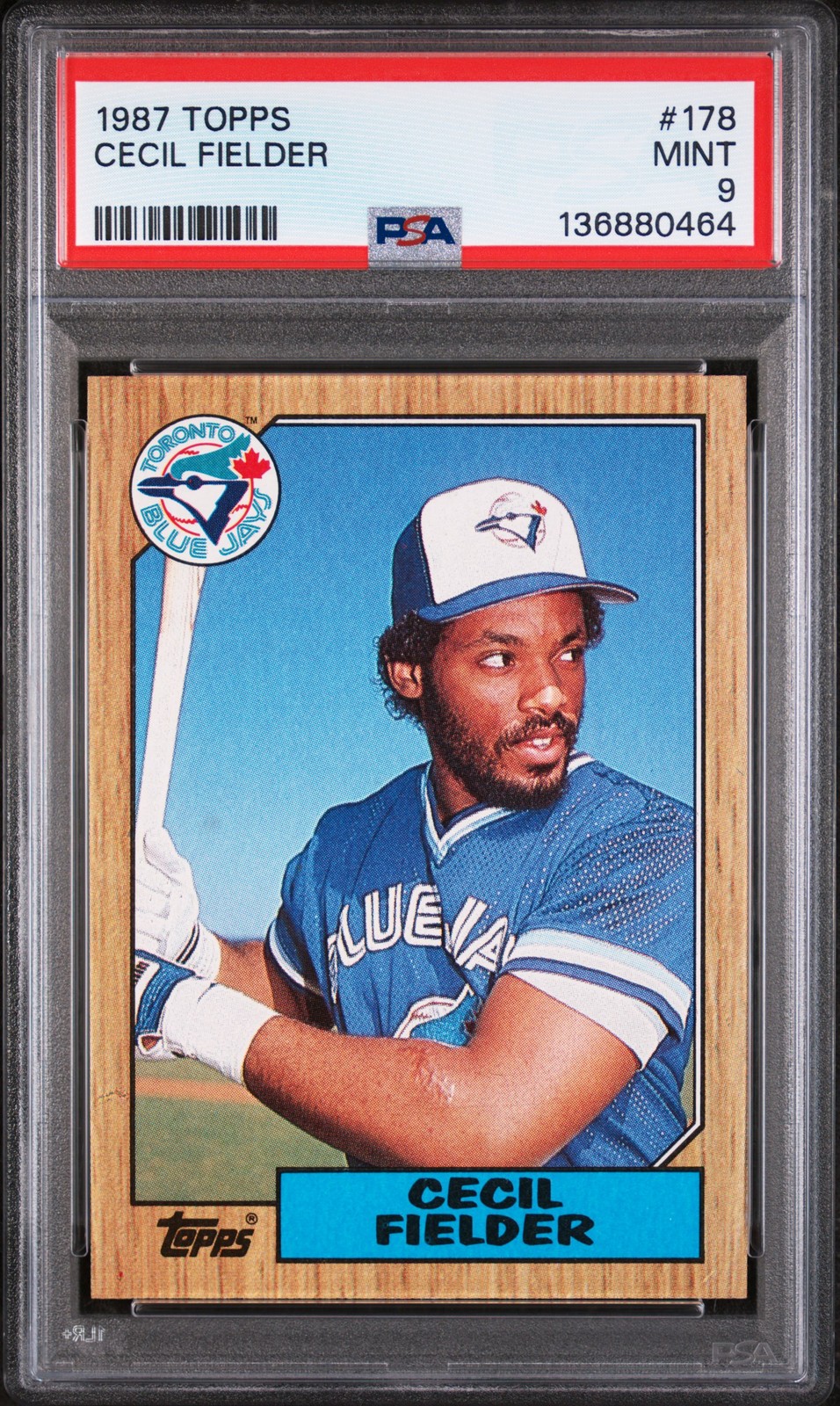 1987 TOPPS #178 CECIL FIELDER PSA 9