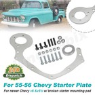 For 55-56 Chevy Starter Plate And Newer Blocks With Broken Starter Mounts Steel