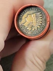 Dark Bu 1901 Indian Head &XF 1871 3 Cent Nickel Ends Of Lincoln Wheat Cent Roll