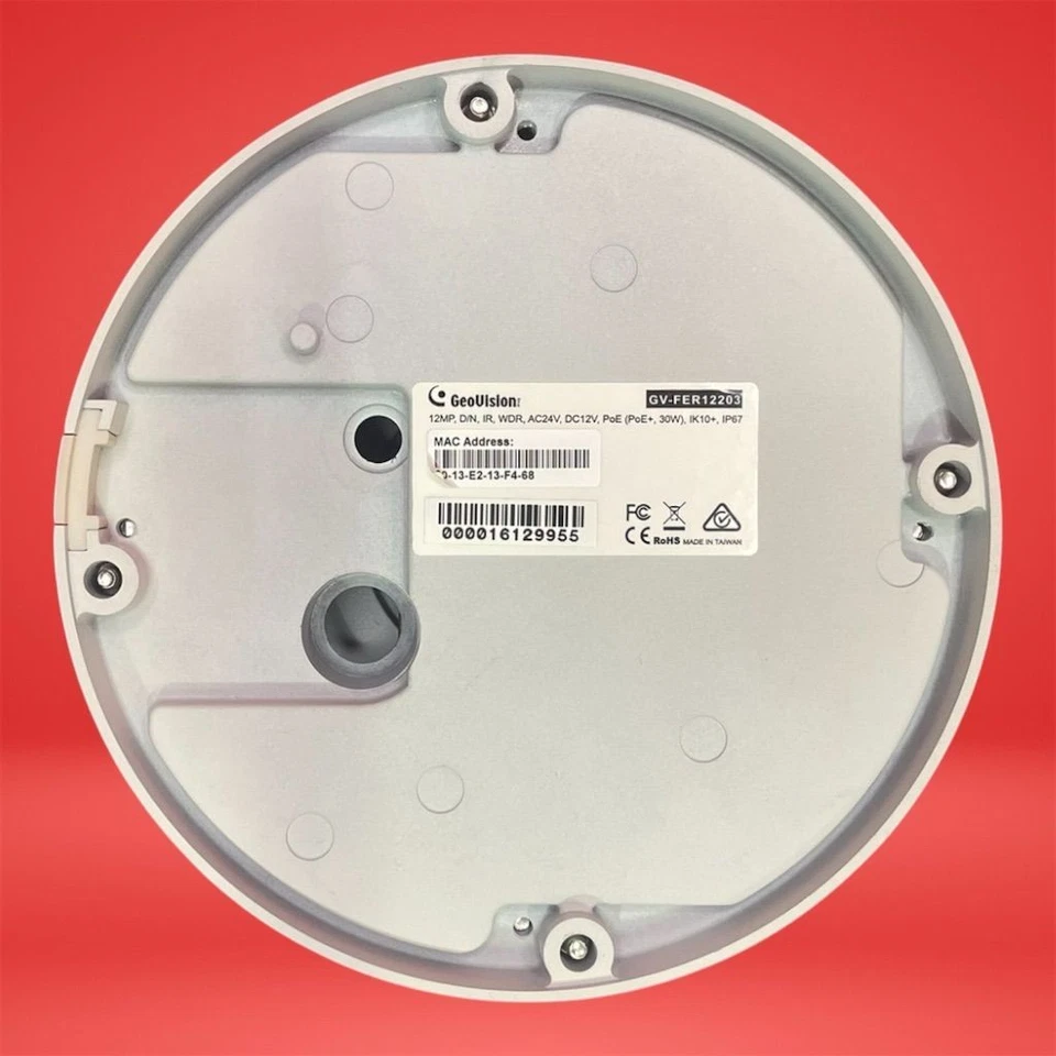 GeoVision GV-FER12203 12MP Fisheye Network Camera Wireless IR Outdoor/Indoor Use - Image 2 of 2