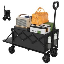 Foldable Wagons Carts, Lightweight Collapsible Portable Utility Shopping Cart...