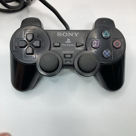 Sony PlayStation 2 Dual Shock Analog Black Controller SCPH-10010 Works black