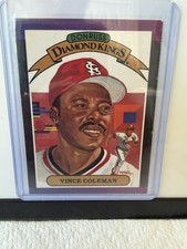 Donruss 1988 Diamond Kings Vince Coleman St. Louis Cardinals Baseball Card #19