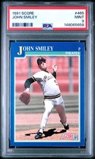 1991 SCORE #465 JOHN SMILEY PSA 9