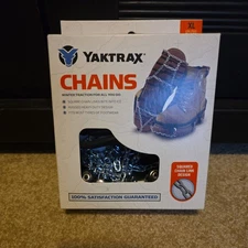 NEW Yaktrax Snow & Ice Winter Traction Chains One Pair Black Size XL